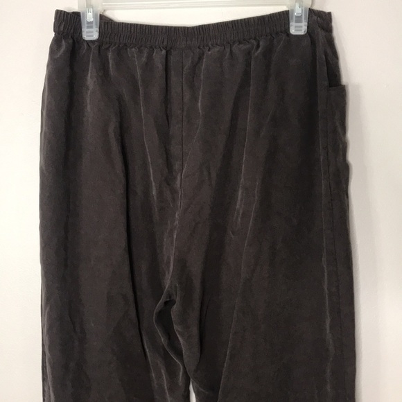 Soft surroundings ladies 100% tencel brown pants size medium - Picture 9 of 11